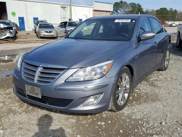 KMHGC4DD1EU266231 - 2014 HYUNDAI GENESIS 3. GRAY photo 2