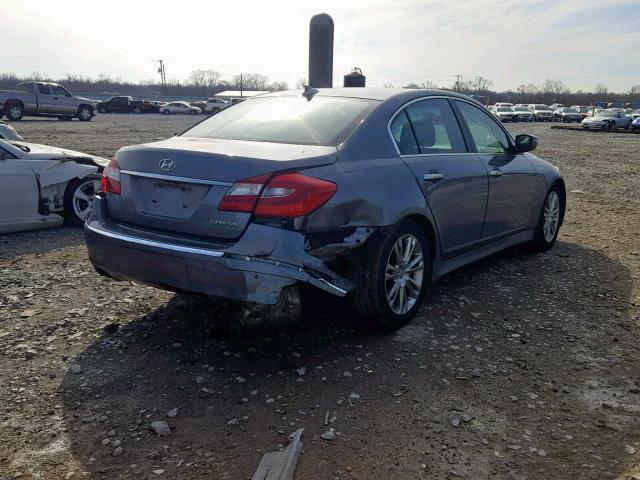 KMHGC4DD1EU266231 - 2014 HYUNDAI GENESIS 3. GRAY photo 4