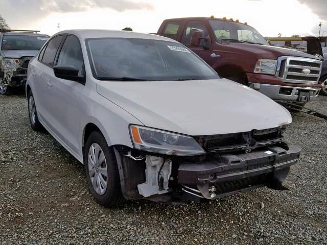 3VW1K7AJ8CM458513 - 2012 VOLKSWAGEN JETTA BASE 白色 照片 1