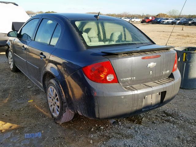 1G1AS58H497249162 - 2009 CHEVROLET COBALT LS CHARCOAL photo 3