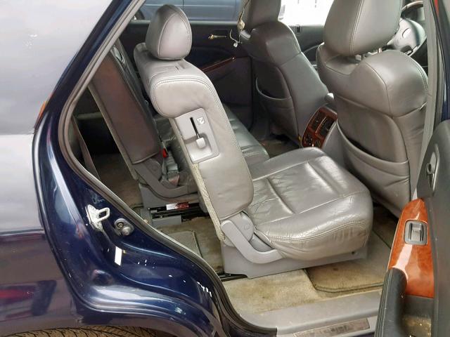 2HNYD18934H508345 - 2004 ACURA MDX TOURIN BLUE photo 6