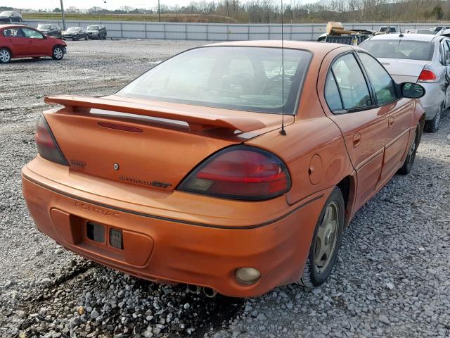 1G2NW52E54C162404 - 2004 PONTIAC GRAND AM G ORANGE photo 4