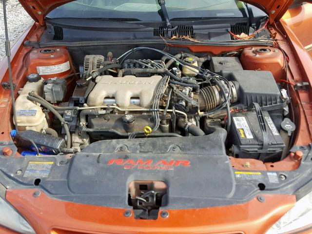 1G2NW52E54C162404 - 2004 PONTIAC GRAND AM G ORANGE photo 7