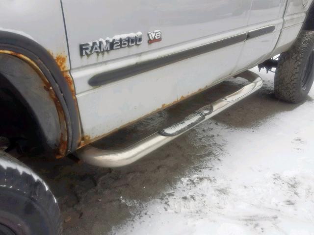 3B7KF23Z92M246137 - 2002 DODGE RAM 2500 SILVER photo 9