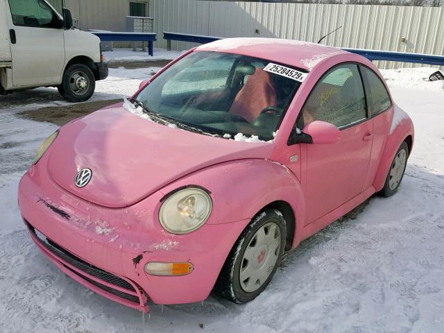 3VWBK21C03M404664 - 2003 VOLKSWAGEN NEW BEETLE PINK photo 2