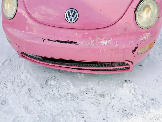 3VWBK21C03M404664 - 2003 VOLKSWAGEN NEW BEETLE PINK photo 9