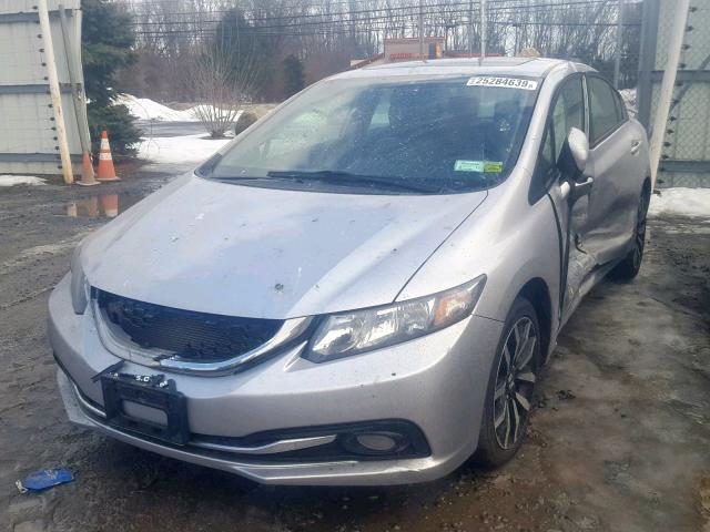 2HGFB2F96FH519226 - 2015 HONDA CIVIC EXL SILVER photo 2