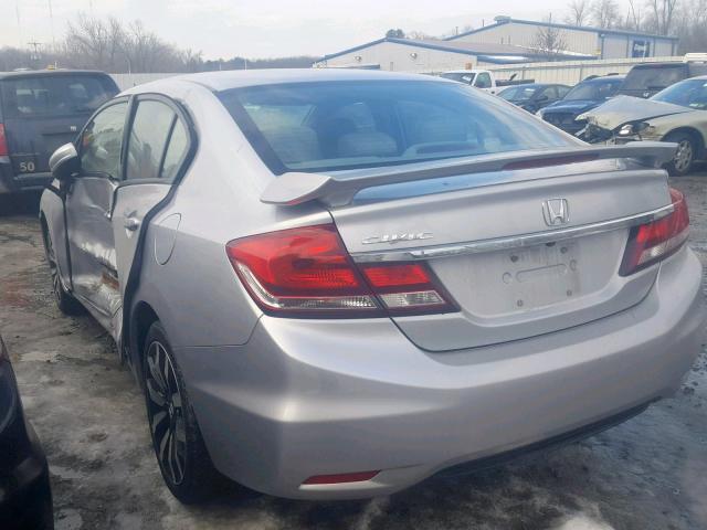 2HGFB2F96FH519226 - 2015 HONDA CIVIC EXL SILVER photo 3