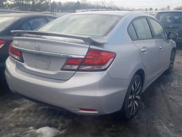 2HGFB2F96FH519226 - 2015 HONDA CIVIC EXL SILVER photo 4