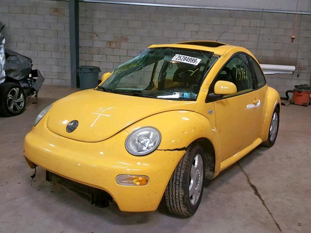 3VWCD21C5YM489605 - 2000 VOLKSWAGEN NEW BEETLE Sarı foto 2