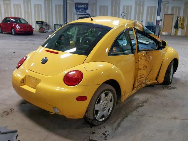 3VWCD21C5YM489605 - 2000 VOLKSWAGEN NEW BEETLE Sarı foto 4