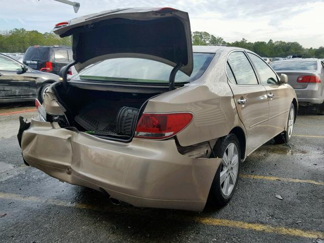 JTHBA30G955129495 - 2005 LEXUS ES 330 GOLD photo 4