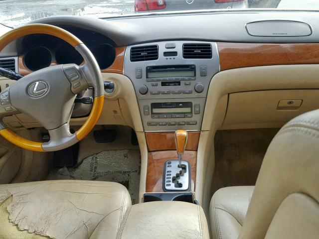 JTHBA30G955129495 - 2005 LEXUS ES 330 GOLD photo 9