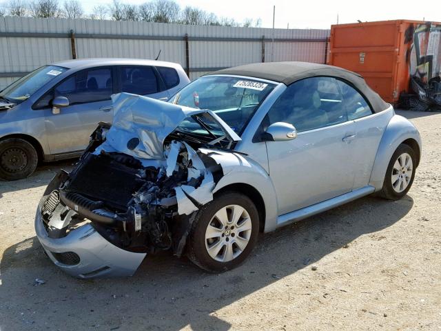 3VWRW3AL2AM005194 - 2010 VOLKSWAGEN NEW BEETLE BLUE photo 2