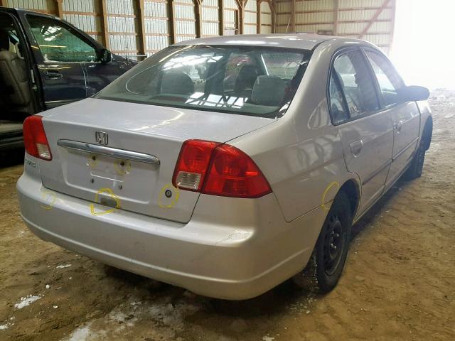 2HGES16493H900803 - 2003 HONDA CIVIC DX SILVER photo 4