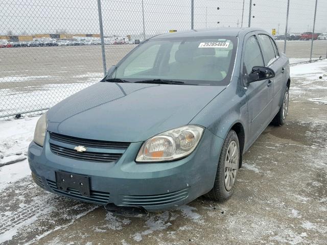 1G1AD5F57A7127094 - 2010 CHEVROLET COBALT 1LT GREEN photo 2