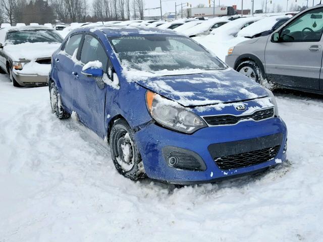 KNADN5A36D6861580 - 2013 KIA RIO EX BLUE photo 1