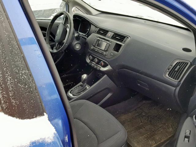 KNADN5A36D6861580 - 2013 KIA RIO EX BLUE photo 5