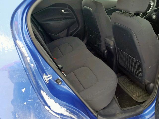 KNADN5A36D6861580 - 2013 KIA RIO EX BLUE photo 6