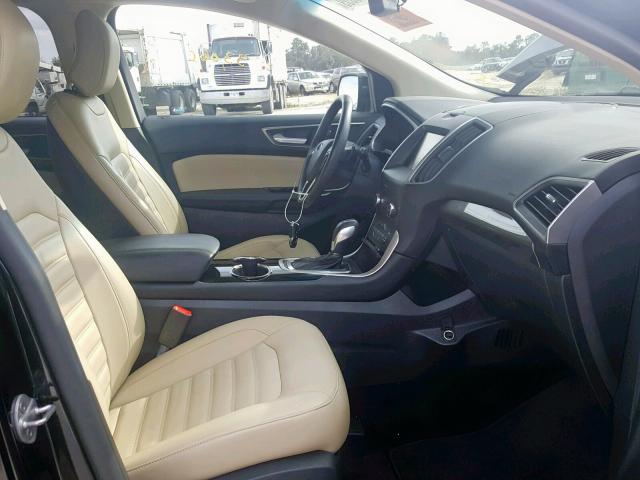 2FMPK3J93FBB59055 - 2015 FORD EDGE SEL BLACK photo 5