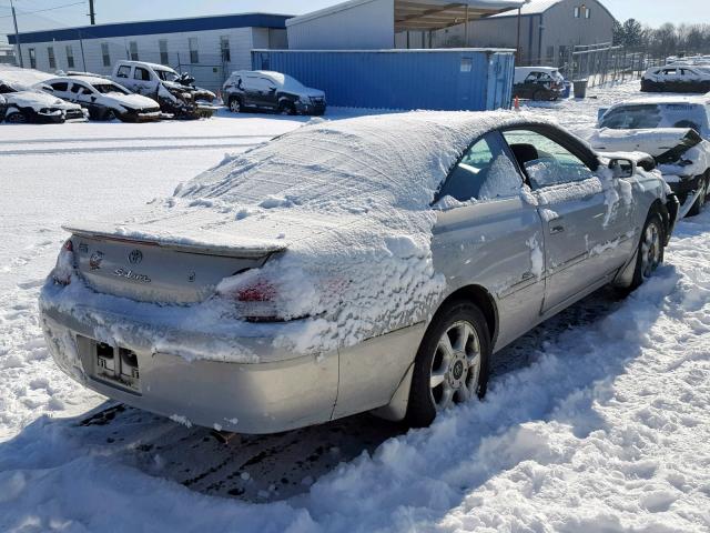 2T1CF22P11C457084 - 2001 TOYOTA CAMRY SOLA SILVER photo 4