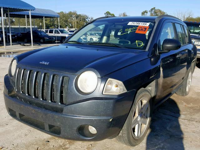 1J8FF47W17D385879 - 2007 JEEP COMPASS BLUE photo 2