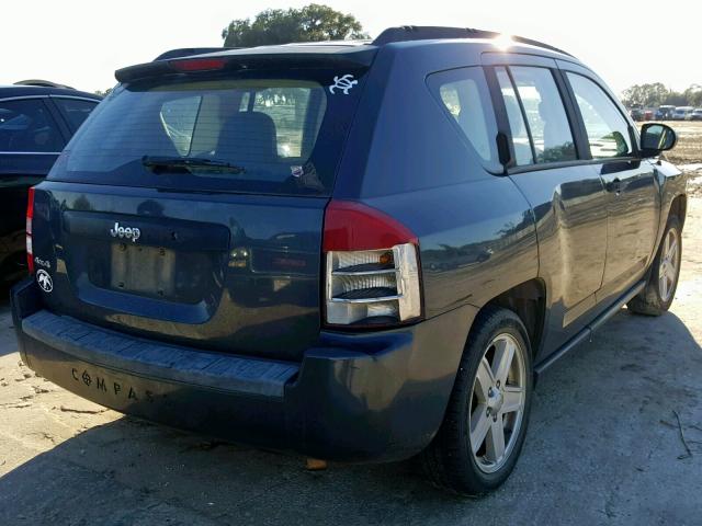 1J8FF47W17D385879 - 2007 JEEP COMPASS BLUE photo 4