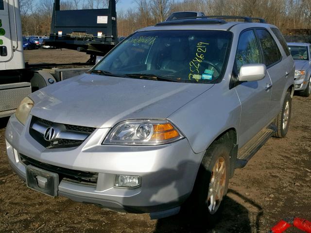 2HNYD188X5H527113 - 2005 ACURA MDX TOURIN SILVER photo 2