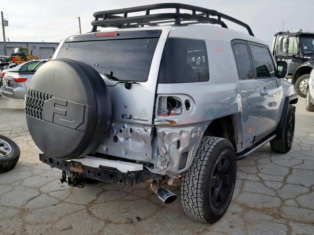 JTEBU11F570076020 - 2007 TOYOTA FJ CRUISER SILVER photo 4