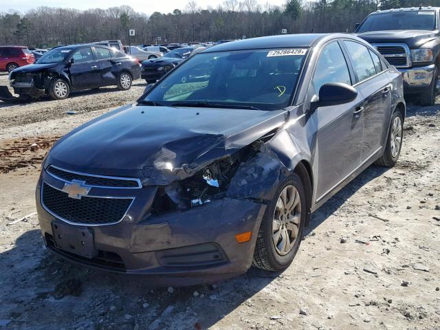 1G1PA5SHXE7466229 - 2014 CHEVROLET CRUZE LS GRAY photo 2