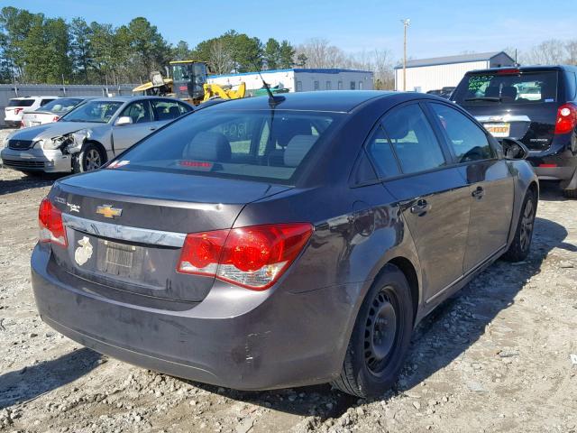 1G1PA5SHXE7466229 - 2014 CHEVROLET CRUZE LS GRAY photo 4