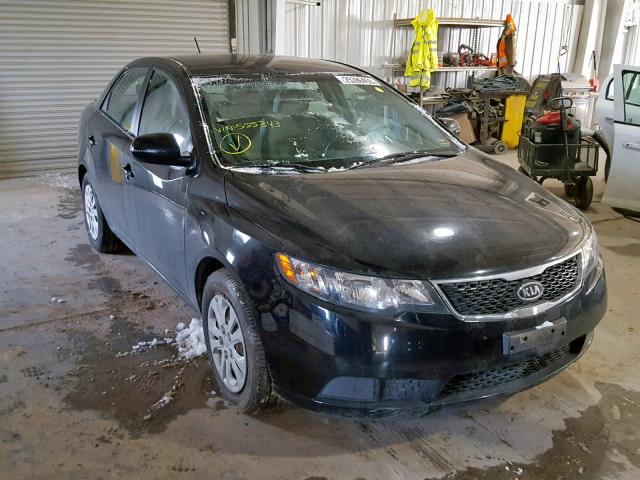 KNAFU4A25C5555343 - 2012 KIA FORTE EX BLACK photo 1