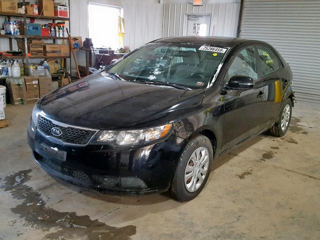 KNAFU4A25C5555343 - 2012 KIA FORTE EX BLACK photo 2