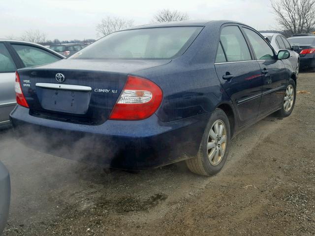 4T1BE30K73U258196 - 2003 TOYOTA CAMRY LE BLUE photo 4
