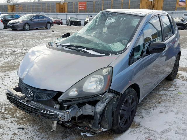 JHMGE88219S009343 - 2009 HONDA FIT SILVER photo 2