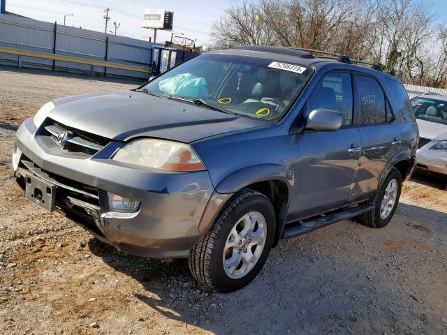 2HNYD18631H542271 - 2001 ACURA MDX TOURIN GRAY photo 2