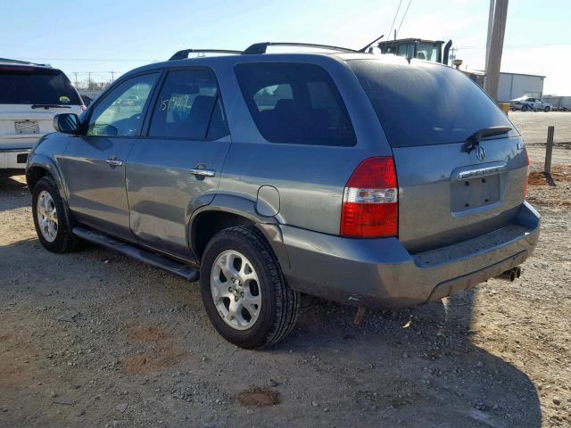 2HNYD18631H542271 - 2001 ACURA MDX TOURIN GRAY photo 3