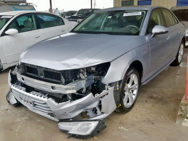 WAUKMAF49JA118389 - 2018 AUDI A4 ULTRA P SILVER photo 2