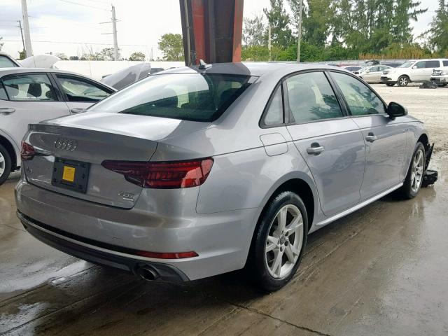 WAUKMAF49JA118389 - 2018 AUDI A4 ULTRA P SILVER photo 4