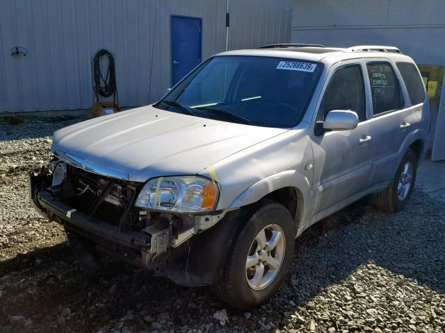 4F2CZ94116KM32748 - 2006 MAZDA TRIBUTE S SILVER photo 2