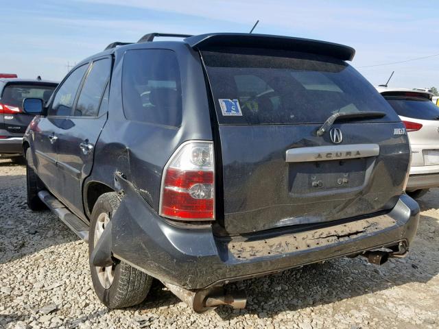 2HNYD18974H539341 - 2004 ACURA MDX TOURIN BLUE photo 3