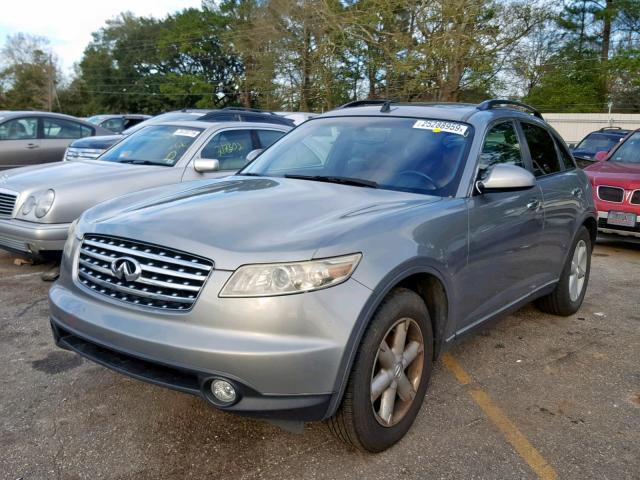 JNRAS08U25X100556 - 2005 INFINITI FX35 GRAY photo 2