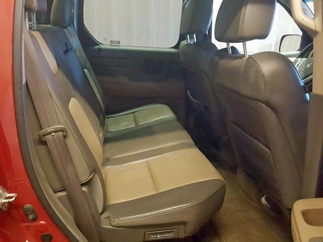 2HJYK16566H549627 - 2006 HONDA RIDGELINE MAROON photo 6