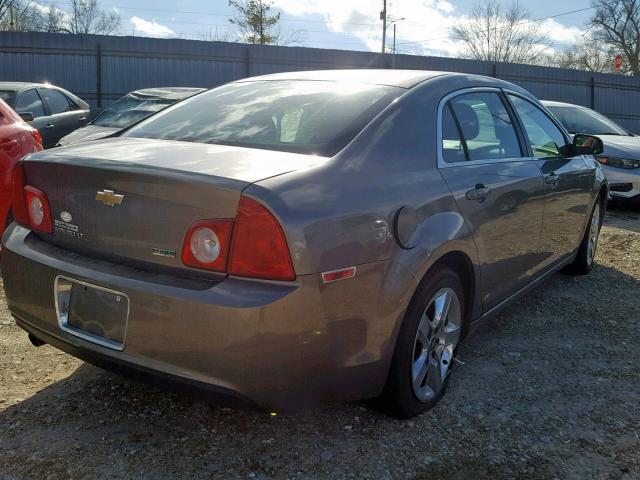 1G1ZC5E04AF183978 - 2010 CHEVROLET MALIBU 1LT ნაცრისფერი ფოტო 4