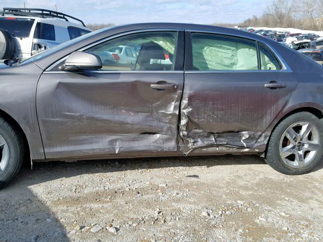 1G1ZC5E04AF183978 - 2010 CHEVROLET MALIBU 1LT ნაცრისფერი ფოტო 9