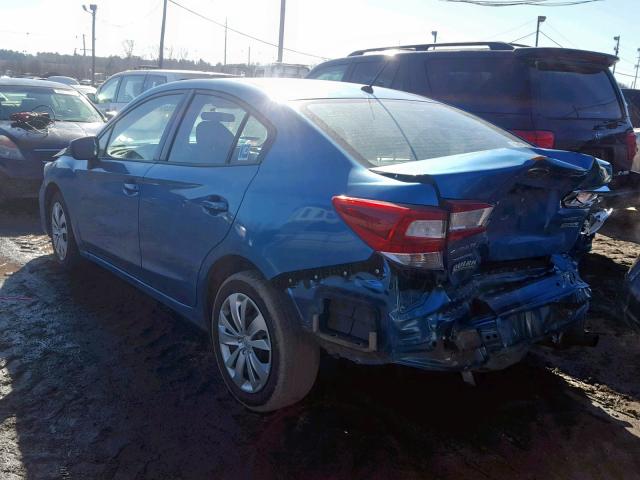 4S3GKAA66H3627779 - 2017 SUBARU IMPREZA BLUE photo 3