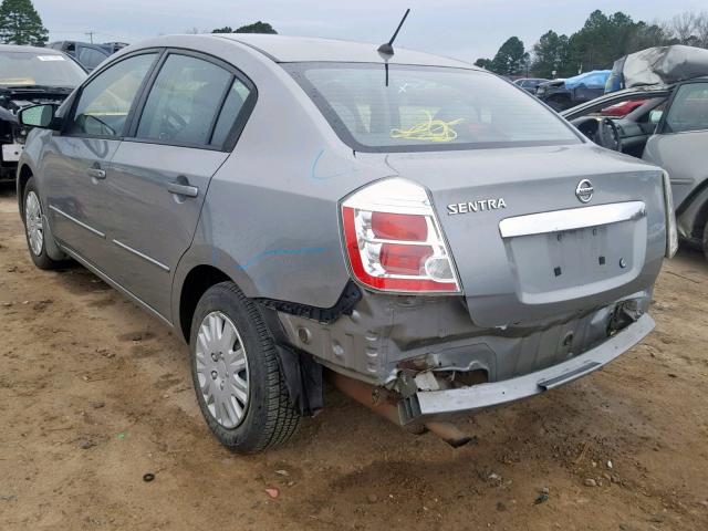 3N1AB6AP8AL624536 - 2010 NISSAN SENTRA 2.0 GRAY photo 3