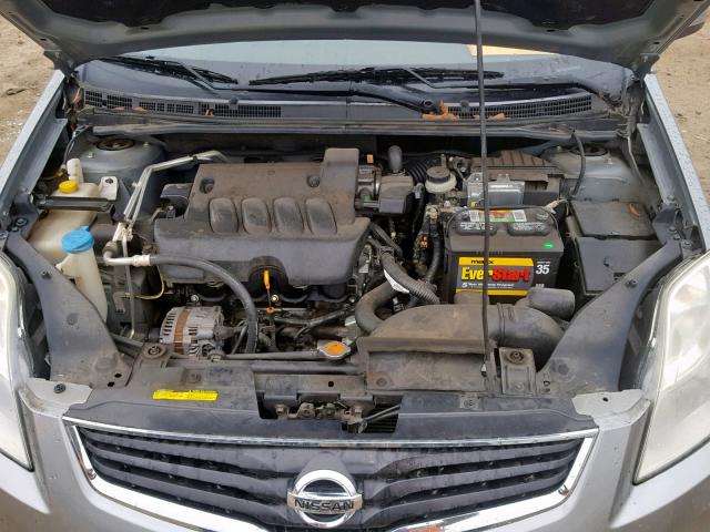 3N1AB6AP8AL624536 - 2010 NISSAN SENTRA 2.0 GRAY photo 7