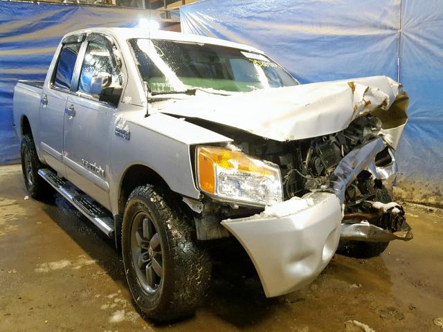 1N6AA0EC6BN322326 - 2011 NISSAN TITAN S SILVER photo 1