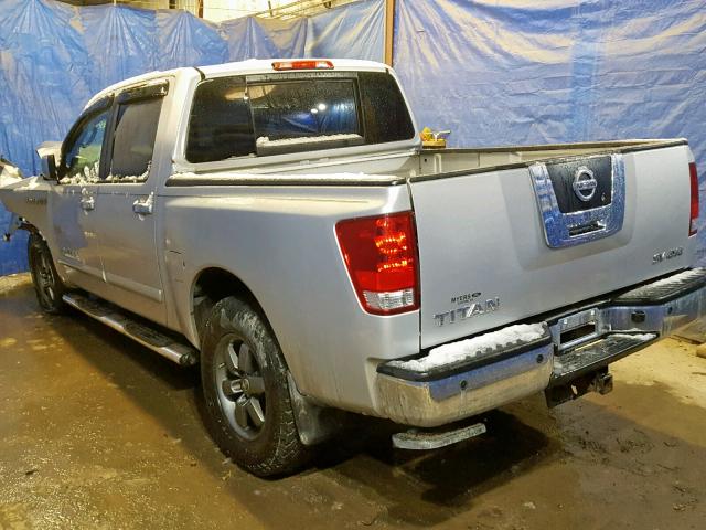 1N6AA0EC6BN322326 - 2011 NISSAN TITAN S SILVER photo 3